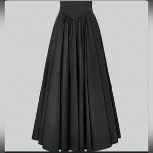 Elegant Black A-Line Skirt